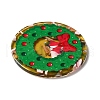Transparent Christmas Themed Cellulose Acetate(Resin) Pendants OACR-L018-03D-2