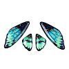 Transparent Resin Wing Earrings Pendants FIND-TAC0006-59F-1