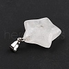 Natural Quartz Crystal Pendants X-G-I319-01P-04-3