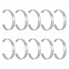 GOMAKERER 10Pcs 304 Stainless Steel Open Cuff Bangles BJEW-GO0001-02A-1