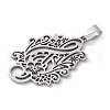 201 Stainless Steel Pendants STAS-S157-24P-2