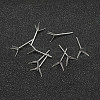 925 Sterling Silver Earrings Settings STER-P032-09S-1