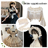 MAYJOYDIY US 3 Yards Cotton Flower Embroidery Pleated Lace Ribbon OCOR-MA0001-14A-6
