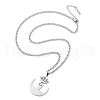 Non-Tarnish 304 Stainless Steel Pendant Necklaces NJEW-P306-05P-2