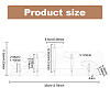 5-Tier Acrylic Action Figures Organizer Display Risers ODIS-WH0002-65-2