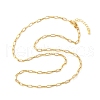 Brass Cable Chain Necklaces for Women Men NJEW-F337-01G-02-2