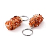 Natural Red Agate Keychain KEYC-C050-01K-RS-2