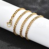 Ion Plating(IP) 304 Stainless Steel Curb Chain Necklaces NJEW-H492-01G-2