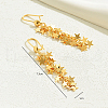 Stylish High-End Star Tassel Brass Hoop Earrings VW9610-5
