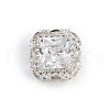 Hollow Rack Plating Brass Cubic Zirconia Beads KK-L236-13S-02-1