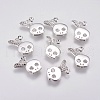 Brass Micro Pave Cubic Zirconia Charms KK-A144-048P-1