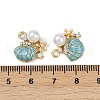 Brass Alloy Pendants KK-R226-10G-02-3