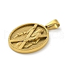 Ion Plating(IP) 304 Stainless Steel Pendants STAS-R231-18G-30-2
