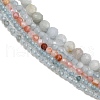 Natural South Red Agate & Topaz & Aquamarine Beads Strands G-RM2025-A49-4