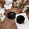 Velvet Cover Plastic Couple Ring Box VBOX-WH20001-02B-4