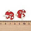 Alloy Enamel Pendants ENAM-V001-01F-G-3