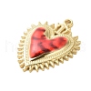 304 Stainless Steel Enamel Pendants STAS-K303-04G-06-2