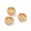 Brass Micro Pave Cubic Zirconia Spacer Beads KK-A181-VF435-2-2