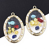 Epoxy Resin Pendants X-RESI-T045-007-1