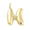 Rack Plating Brass Balloon Letter Pendants KK-C050-01G-H-1