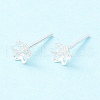 925 Sterling Silver Stud Earring Findings STER-P047-08S-2