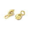 Brass Micro Pave Cubic Zirconia Pendant KK-H487-18G-2