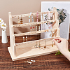 4-Tier Wood Earring Display Organizer Holder EDIS-WH0031-05A-4