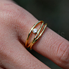 Elegant S925 Sterling Silver Geometric Multi-layer Women's Ring for Parties and Daily Wear NK6792-2-5