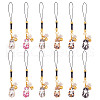12Pcs 6 Styles Alloy Enmal Pendant Decorations HJEW-GO00018-1