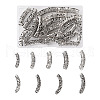 Kissitty 18pcs 9 style Tibetan Style Alloy Tube Beads FIND-KS0001-27-10