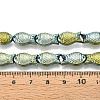 Electroplate Glass Beads Strands EGLA-T025-03E-4