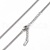 Non-Tarnish 304 Stainless Steel Curb Chain Necklace for Men Women NJEW-K245-015A-2