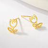 S925 Sterling Silver Flower Stud Earrings IO8237-1-3