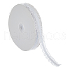 15 Yards Polyester Ruffled Elastic Lace Trim OCOR-WH0088-81A-1