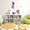 Translucent PVC Self Adhesive Wall Stickers STIC-WH0015-083-3
