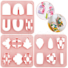 SUNNYCLUE 3Pcs 3 Styles ABS Plastic Plasticine Tools DIY-SC0025-44-1
