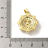 Brass Micro Pave Cubic Zirconia Pendants KK-Z042-29G-01-3