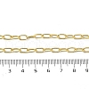 Brass Paperclip Chain Necklaces NJEW-A042-03G-3
