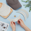Plastic Hat Brim Board for Peaked Cap AJEW-WH0542-038-3