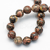 Natural Leopard Skin Jasper Round Beads Strands G-S182-12mm-3