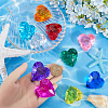 SOFPLATE 10Pcs 10 Colors Transparent Acrylic Beads TACR-SP0001-16-3