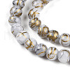 Baking Painted Glass Beads Strands X1-DGLA-N003-4mm-B01-4