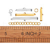  Jewelry Iron Slide On End Clasp Tubes FIND-PJ0001-01-25