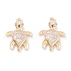 Rack Plating Brass Micro Pave Cubic Zirconia Pendants ZIRC-C026-07LG-1