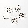 Non-Tarnish Spray Painted Stainless Steel Pendants STAS-I048-N03-1