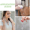 Flat Round with Tree of Life Alloy Keychain KEYC-AB00076-6
