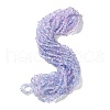 Spray Painted Transparent Glass Beads Strands GLAA-P060-01A-16-2