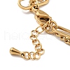 Round Ball Charm Multi-strand Bracelet BJEW-G639-23G-3