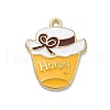Alloy Enamel Pendants ENAM-R001-01KCG-02-1