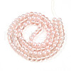 Baking Painted Transparent Glass Beads Strands DGLA-N011-8mm-03-2